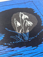 'New Begining' Linoprint with chiné collé - 3 unique work - Saw Framed