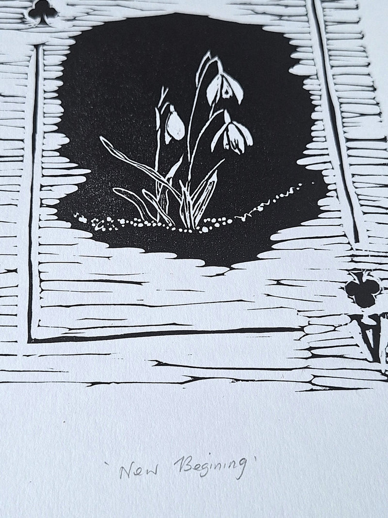 'New Begining' Screenrprint - Limited Edition of 2 & PP - Saw Framed