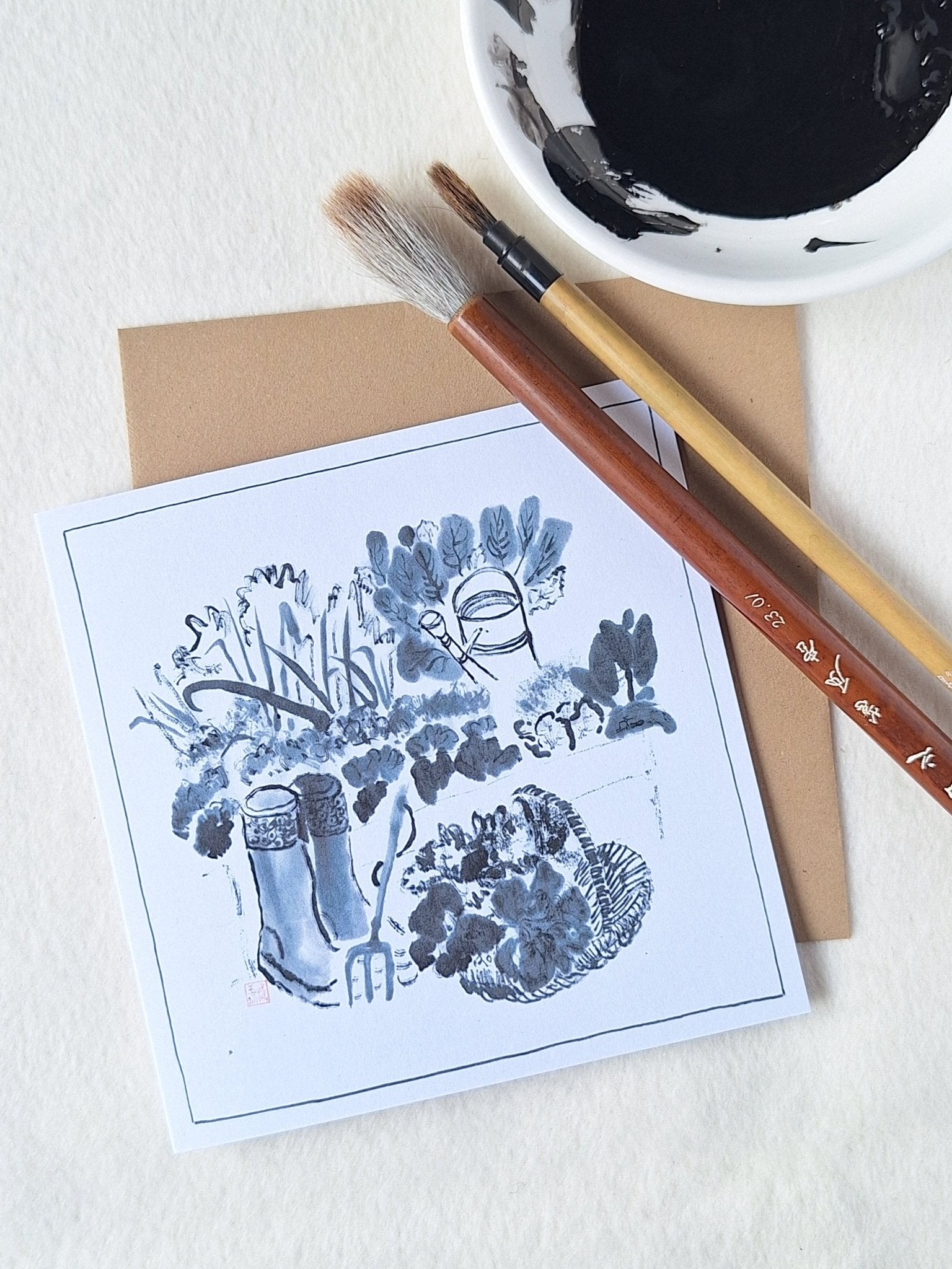 Pack of Greeting Cards - 7 design - Bloom - Saw Framed