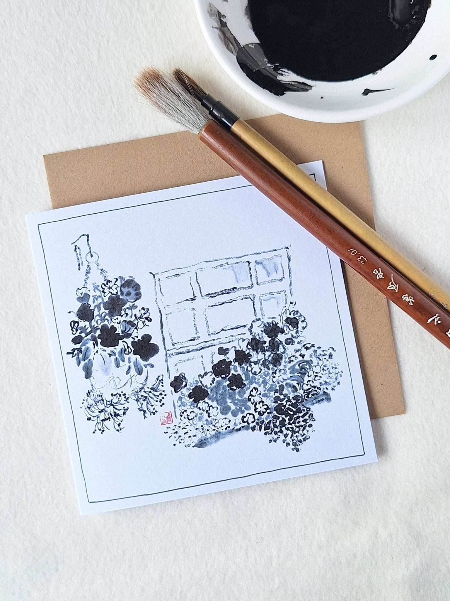 Pack of Greeting Cards - 7 design - Bloom - Saw Framed