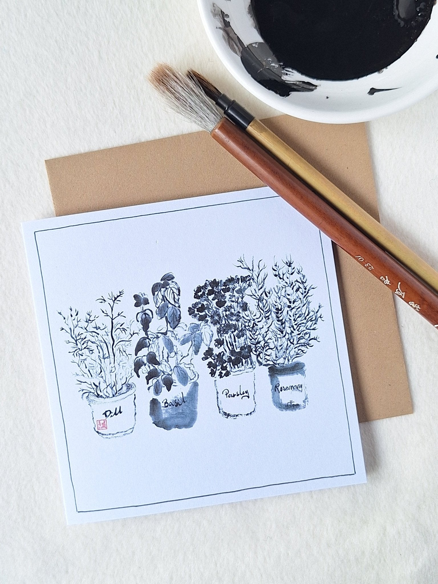 Pack of Greeting Cards - 7 design - Bloom - Saw Framed