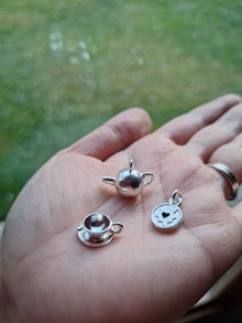 Sterling Silver Jammie Dodger biscuit necklace