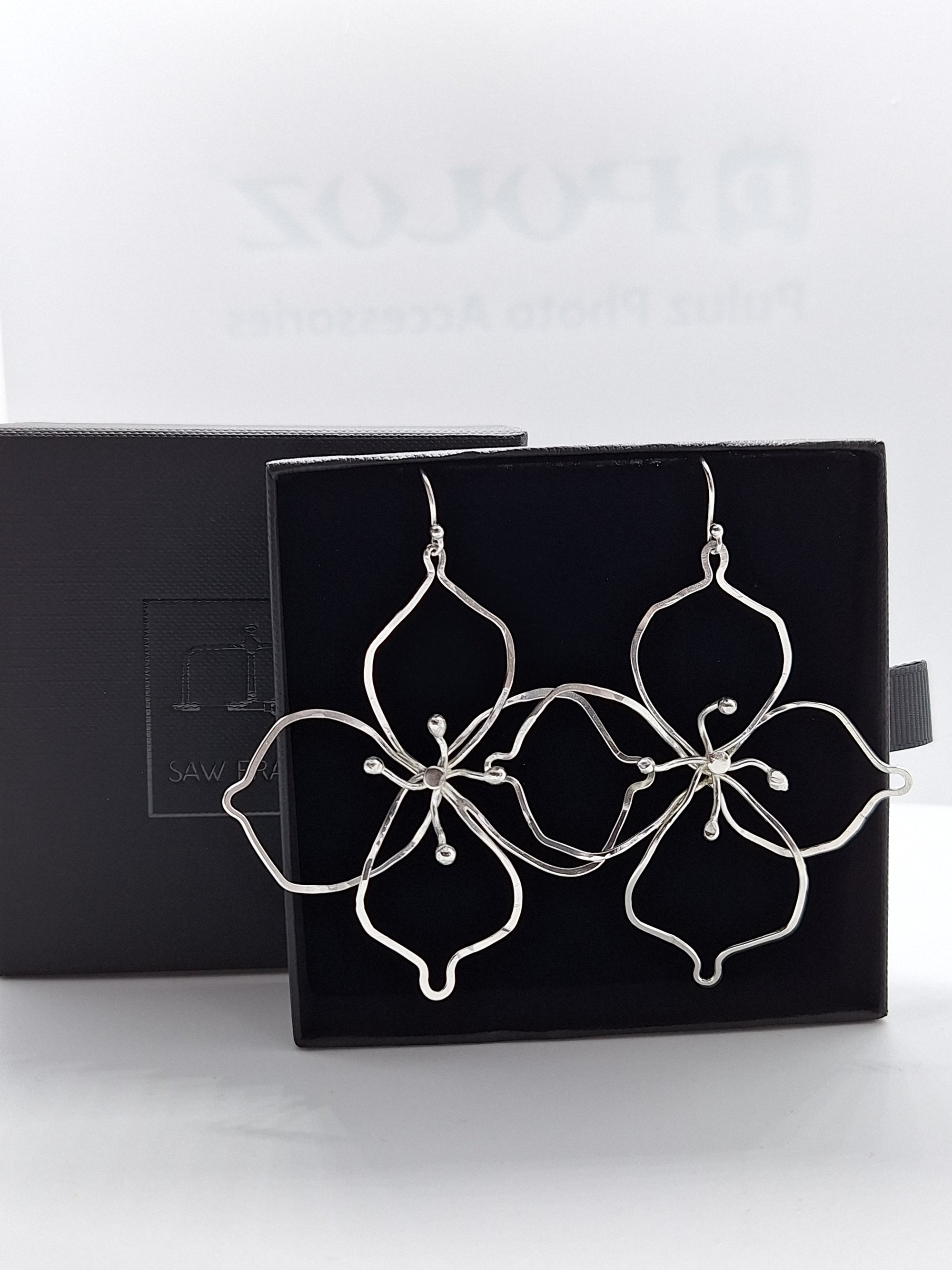 Sterling Silver Large Wire Flower