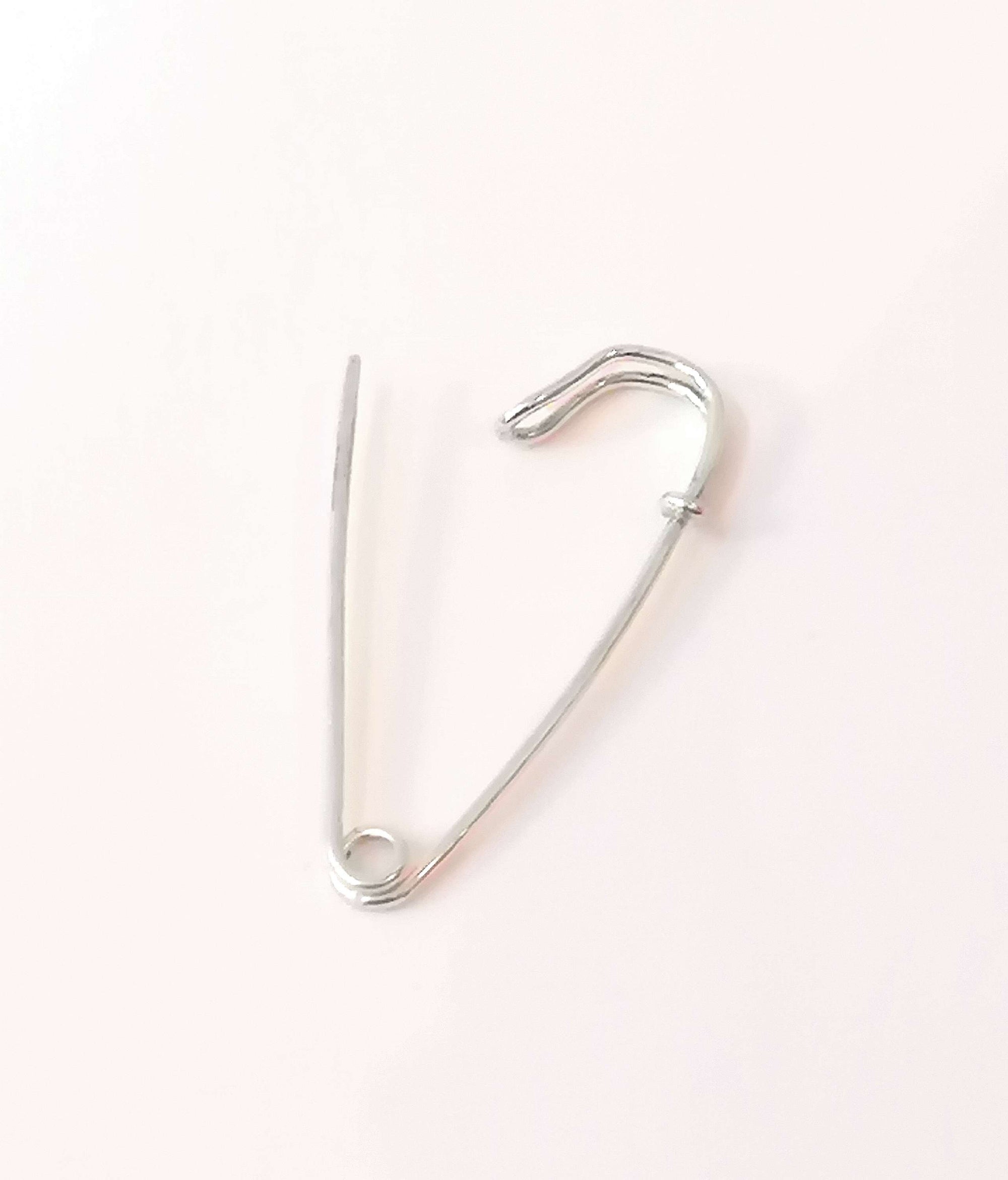 Sterling silver safety pin/brooch