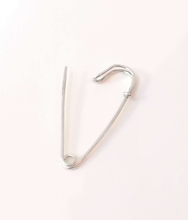 Sterling silver safety pin/brooch