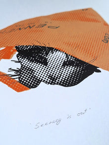 'Secrecy is out' Screenrprint - Limited Edition of 6 - Saw Framed