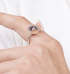 Sterling Silver Snowdrop Open Ring