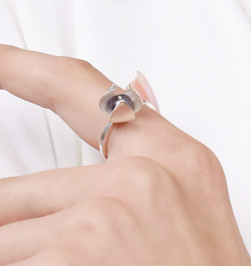 Sterling Silver Snowdrop Open Ring