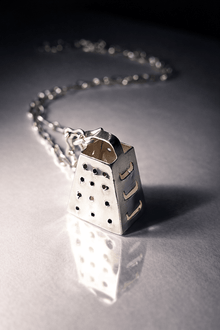 Sterling Silver Cheese Grater - One of a kind - Saw Framed