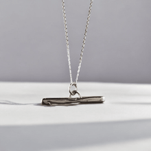 Sterling silver crochet hook necklace - Saw Framed