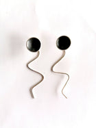 Sterling silver jellyfish earrings - Saw Framed