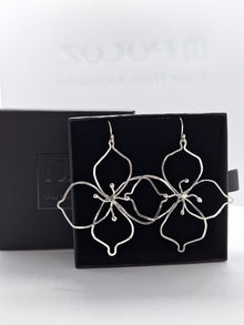 Sterling Silver Large Wire Flower - Saw Framed