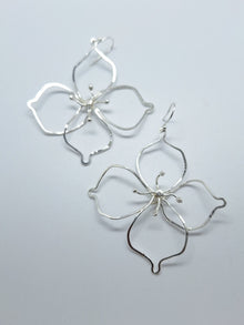 Sterling Silver Large Wire Flower - Saw Framed