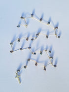 Sterling Silver Rosary Beads with Fresh Water Pearls - One of a kind - Saw Framed