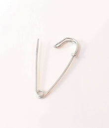 Sterling Silver Safety Pin (sold singly) - Saw Framed
