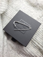 Sterling Silver Safety Pin (sold singly) - Saw Framed