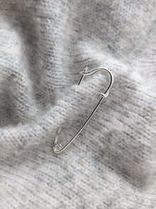 Sterling Silver Safety Pin (sold singly) - Saw Framed