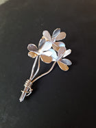 Sterling Silver Shamrock Sprig - One Of A Kind - Saw Framed