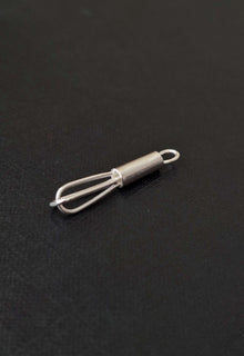 Sterling silver whisk necklace - Saw Framed
