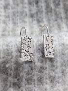 Sterling Silver Written In The Stars Earrings - Saw Framed