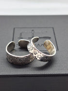 Sterling Silver Written In The Stars Open Ring - Saw Framed
