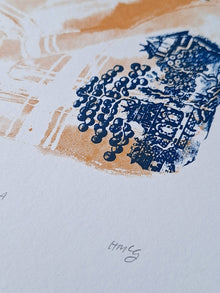'Tea Towel A' Screenrprint - Limited Edition of 2 - Saw Framed