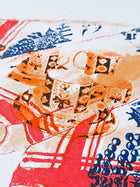 'Tea Towel C' Screenrprint - Limited Edition of 4 - Saw Framed