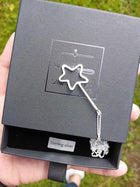 Sterling silver magic wand necklace