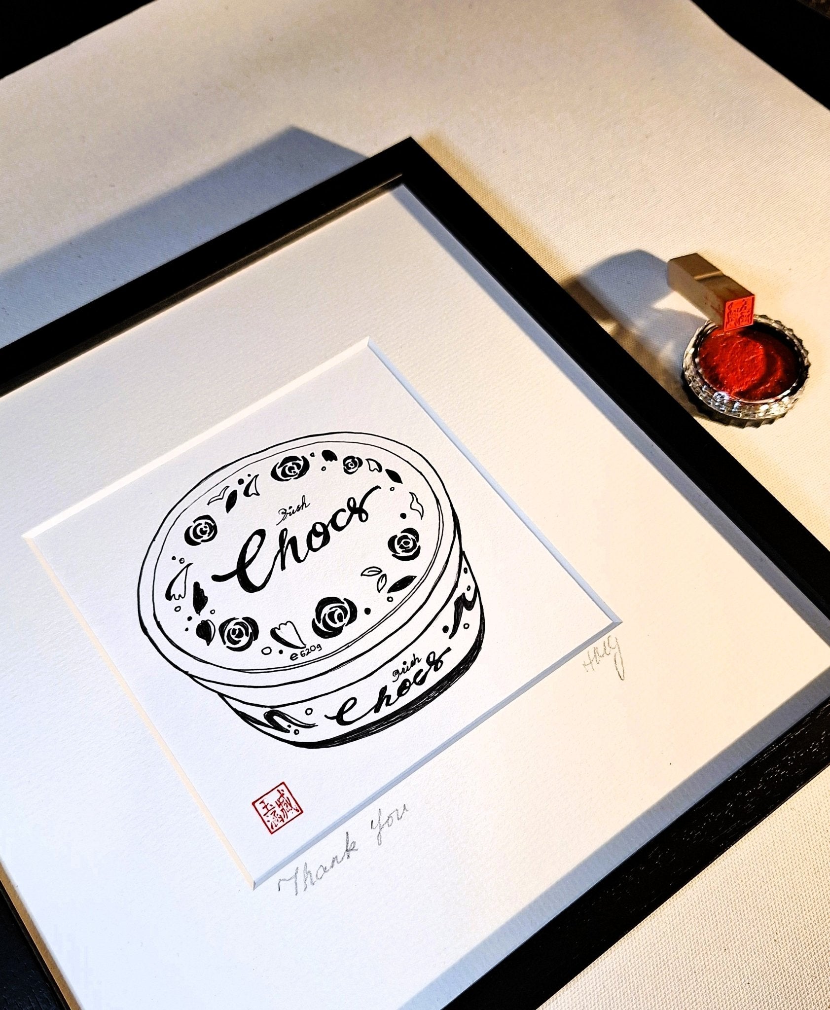 Tin of Chocolates - Fine Art Prints - Fine art test prints (only 2, no edition, not repeated) - Saw Framed