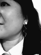 Sterling silver jellyfish earrings