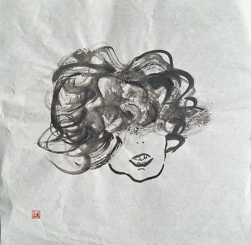 Chinese Ink Painting 'Woman' - Origional Art Work