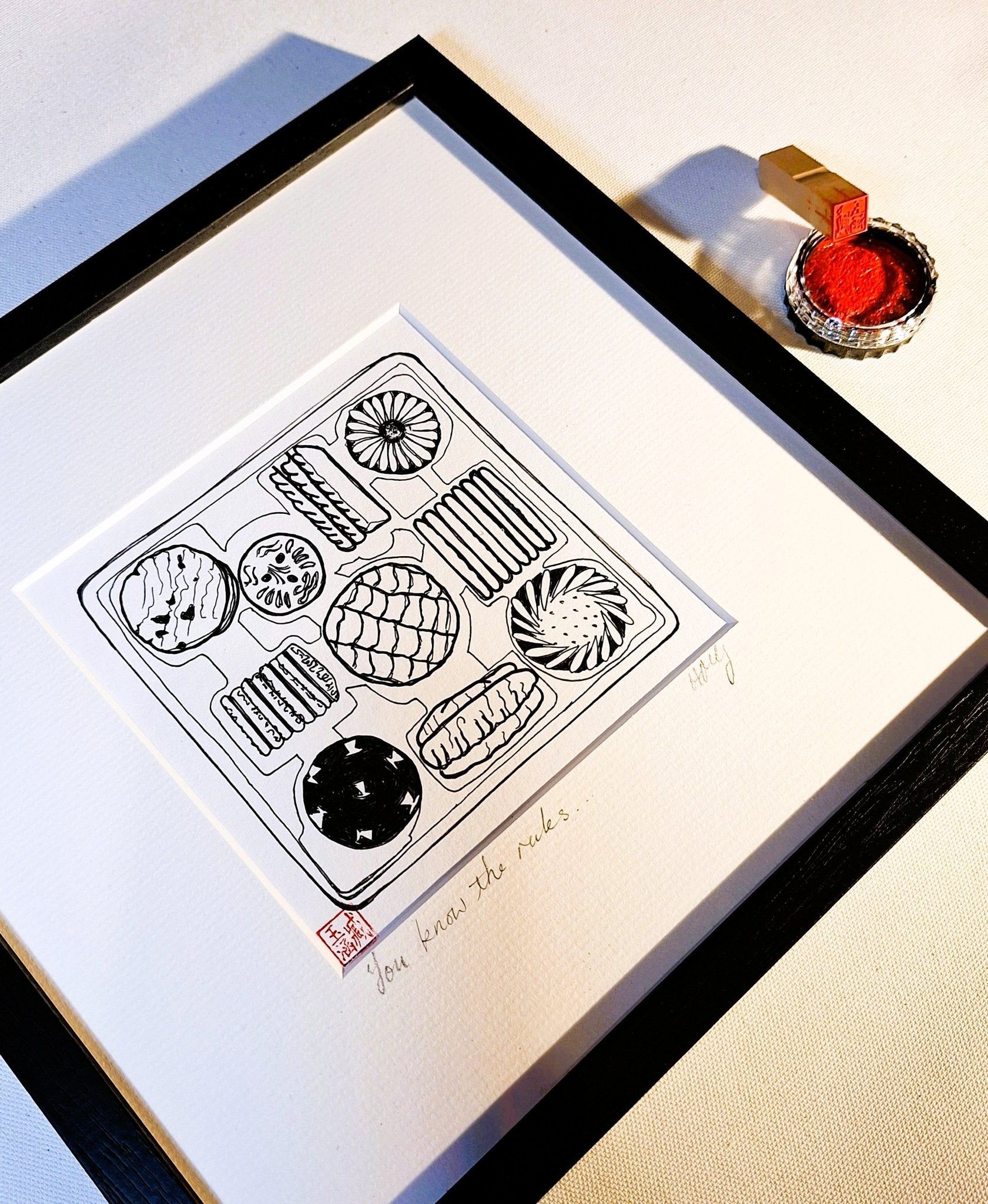 You Know The Rules - Fine Art Prints - Fine art test prints (only 2, no edition, not repeated) - Saw Framed